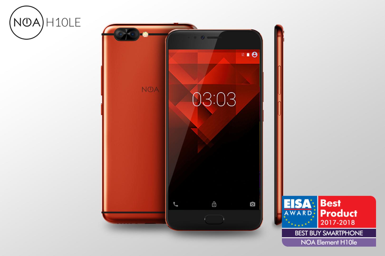 Noa H10le: Top model Noa pametnih telefona koji je dobio nagradu EISA Best Buy Smartphone. Noa H10le ima aluminijski unibody dizajn 7,1 mm, AMOLED ekran, dvostruku stražnju kameru 2x 13 MP, 64 GB interne memorije te bateriju od 3.800 mAh. Uz sve to dobit ćete 2 godine Premium Care puno pokriće u trajanju od 2 godine. Više na: www.megastore.hr