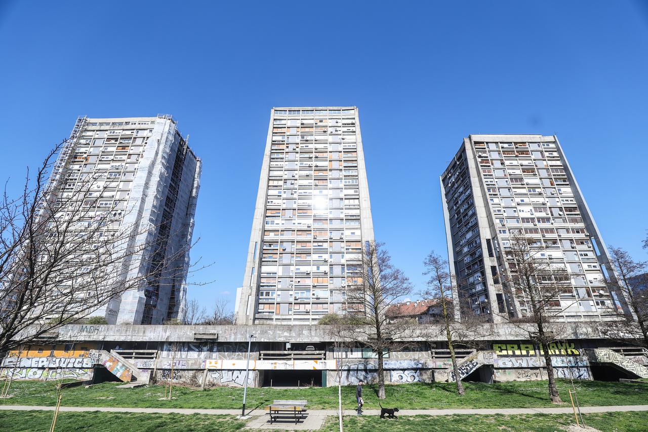 Zagreb: Radovi na Richterovim neboderima