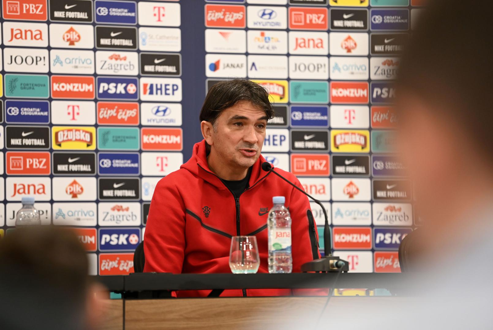 20.03.2023., Split - Izbornik hrvatske nogometne reprezentacije Zlatko Dalic na konferenciji za medije uoci utakmice s Walesom. Photo: Matko Begovic/PIXSELL