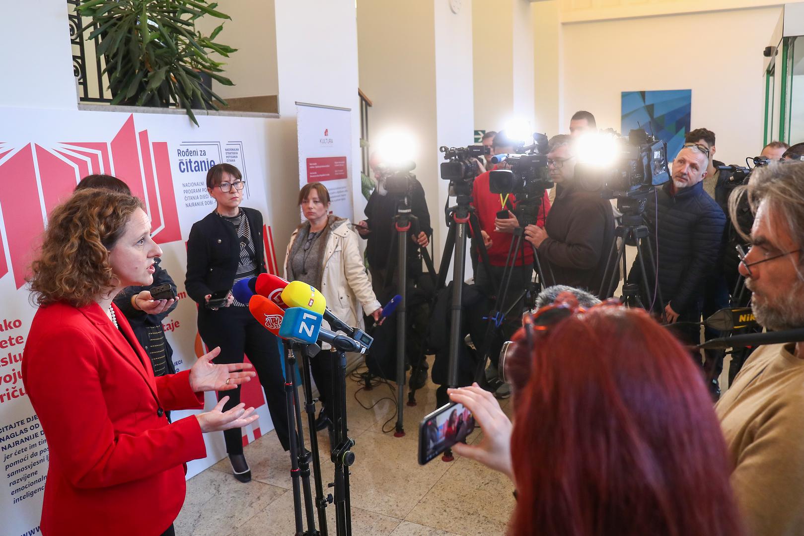 16.02.2024., Zagreb -  Ministarstvo Kulture i medija. Ministrica Nina Obuljen Korzinek. Photo: Matija Habljak/PIXSELL