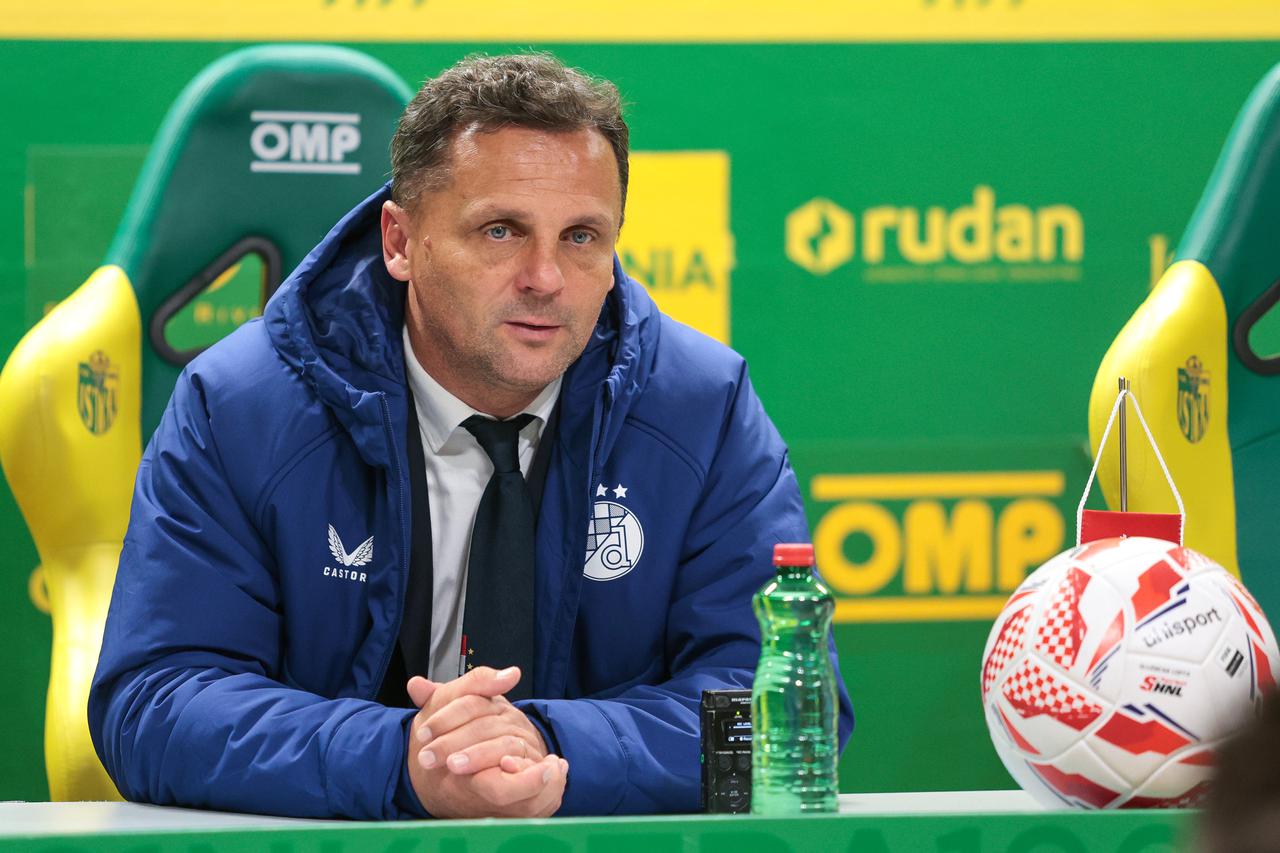 Pula: Mario Kovačević na konferenciji za medije nakon utakmice između Istre i Dinama