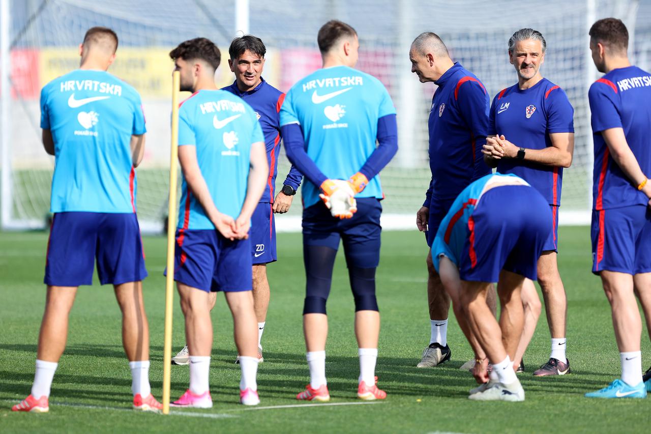 Trening hrvatske nogometne reprezentacije u Rijeci