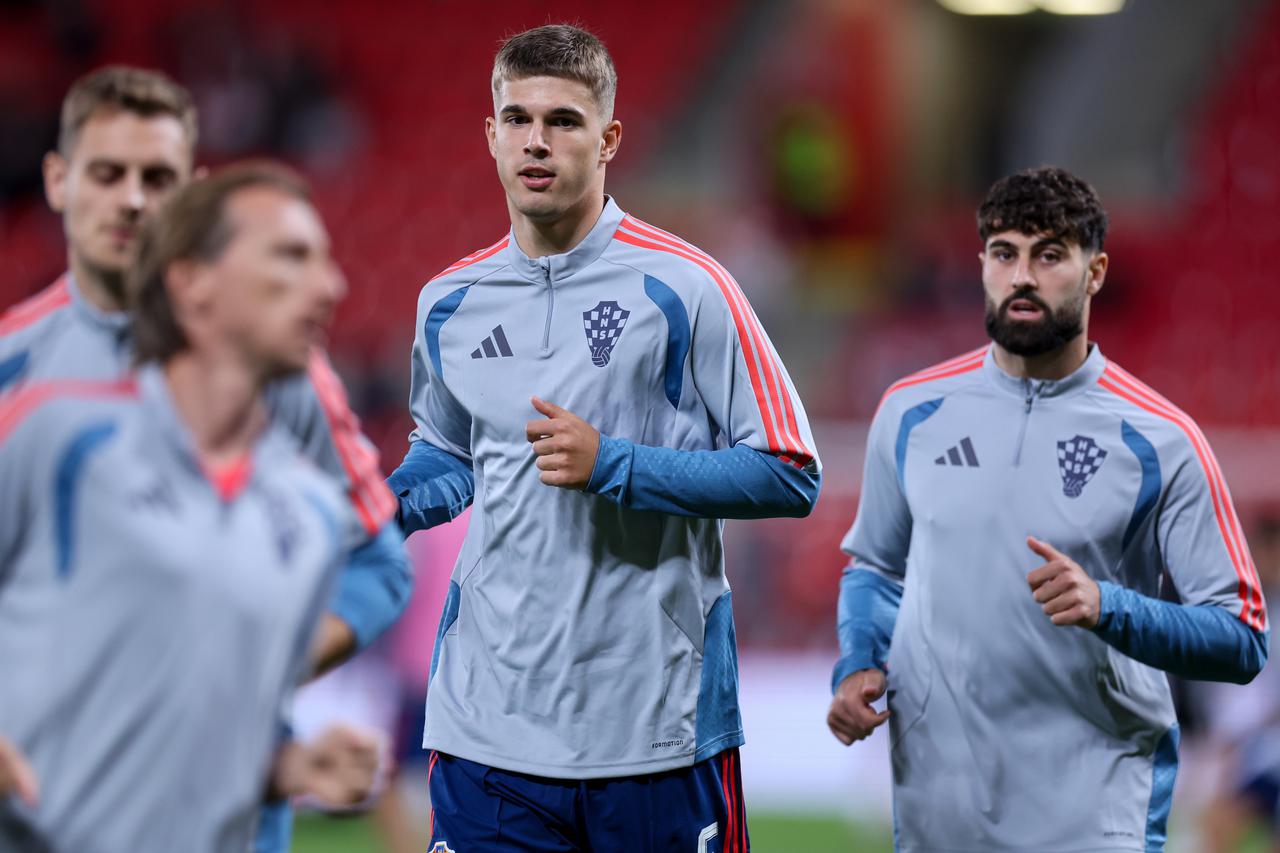 Prag: Zagrijavanje igrača uoči utakmice UEFA Lige nacije između Češke i Hrvatske
