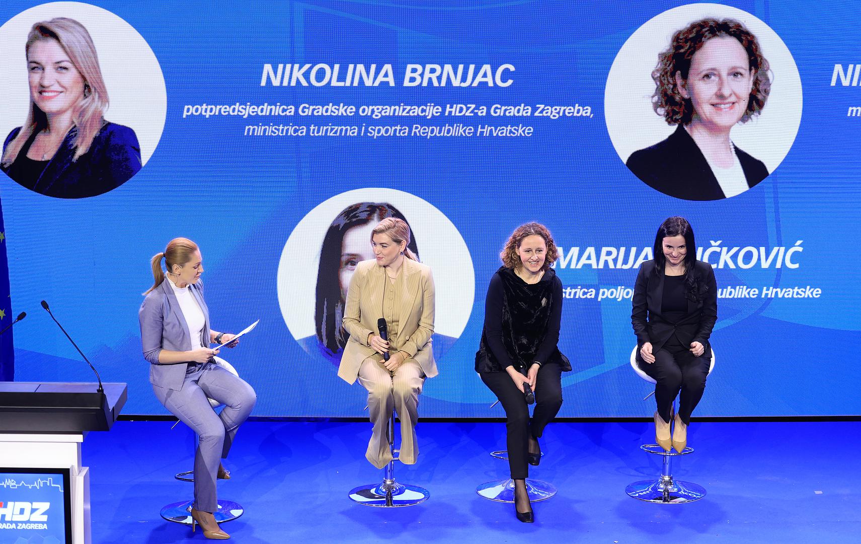 12.03.2024., Lauba, Zagreb - Ususret nadolazecim izborima za Hrvatski sabor, organizacije gradskih cetvrti HDZ-a Crnomerec, Donji Grad, Gornji Grad-Medvescak, Maksimir i Podsljeme svecanim skupom za Zagreb, obiljezili su 34. obljetnicu osnutka. Na skupu koji  je sudjelovao i predsjednik Vlade i HDZ-a Andrej Plenkovic. Photo: Marko Prpic/PIXSELL