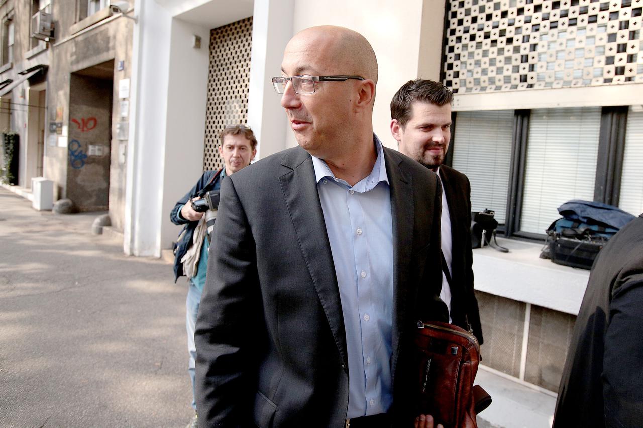 26.09.2016., Zagreb - U sjedistu HDZ-a poceo je treci krug pregovora o formiranju Vlade izmedju HDZ-a i MOST-a. Ivan Kovacic. Ivan Kovacic.  Photo: Patrik Macek/PIXSELL