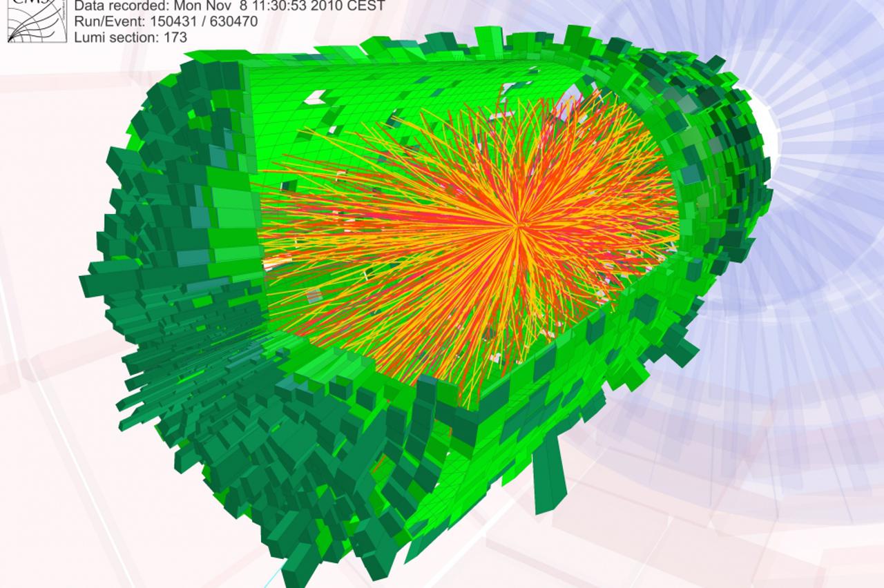 CMS LHC olovo