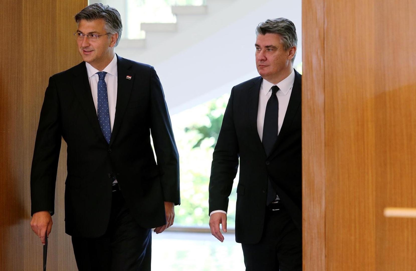 16.07.2020.,Zagreb - Konferencija za medije nakon sto je Andrej Plenkovic predao 76 potpisa predsjedniku Zoranu Milanovicu kao mandatar nove Vlade. Photo: Dalibor Urukalovic/PIXSELL