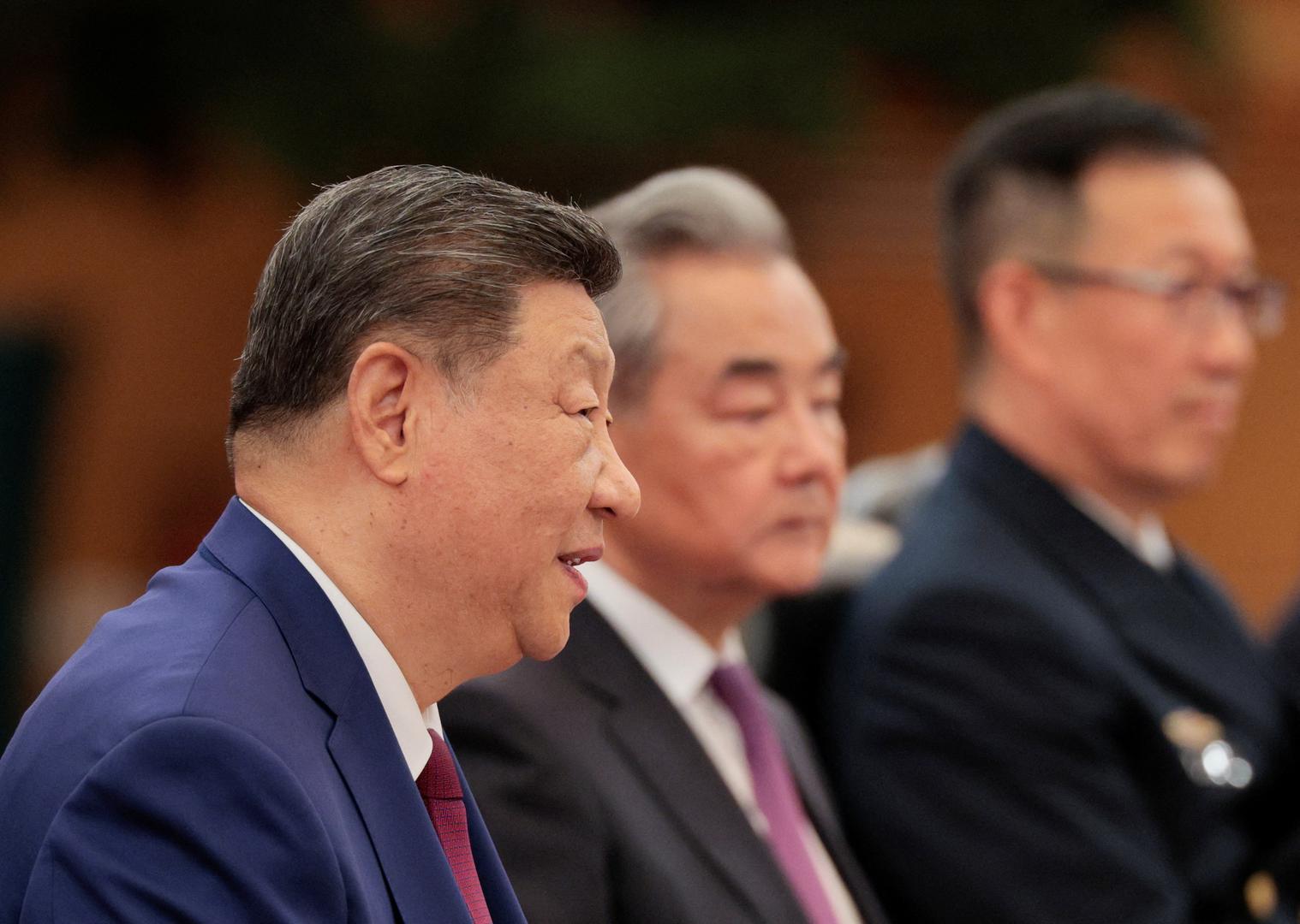 Chinese President Xi Jinping participates in an expanded bilateral meeting with U.S. President Donald Trump (not pictured) at the Great Hall of the People in Beijing, China, May 14, 2026. REUTERS/Evan Vucci Photo: Evan Vucci/REUTERS