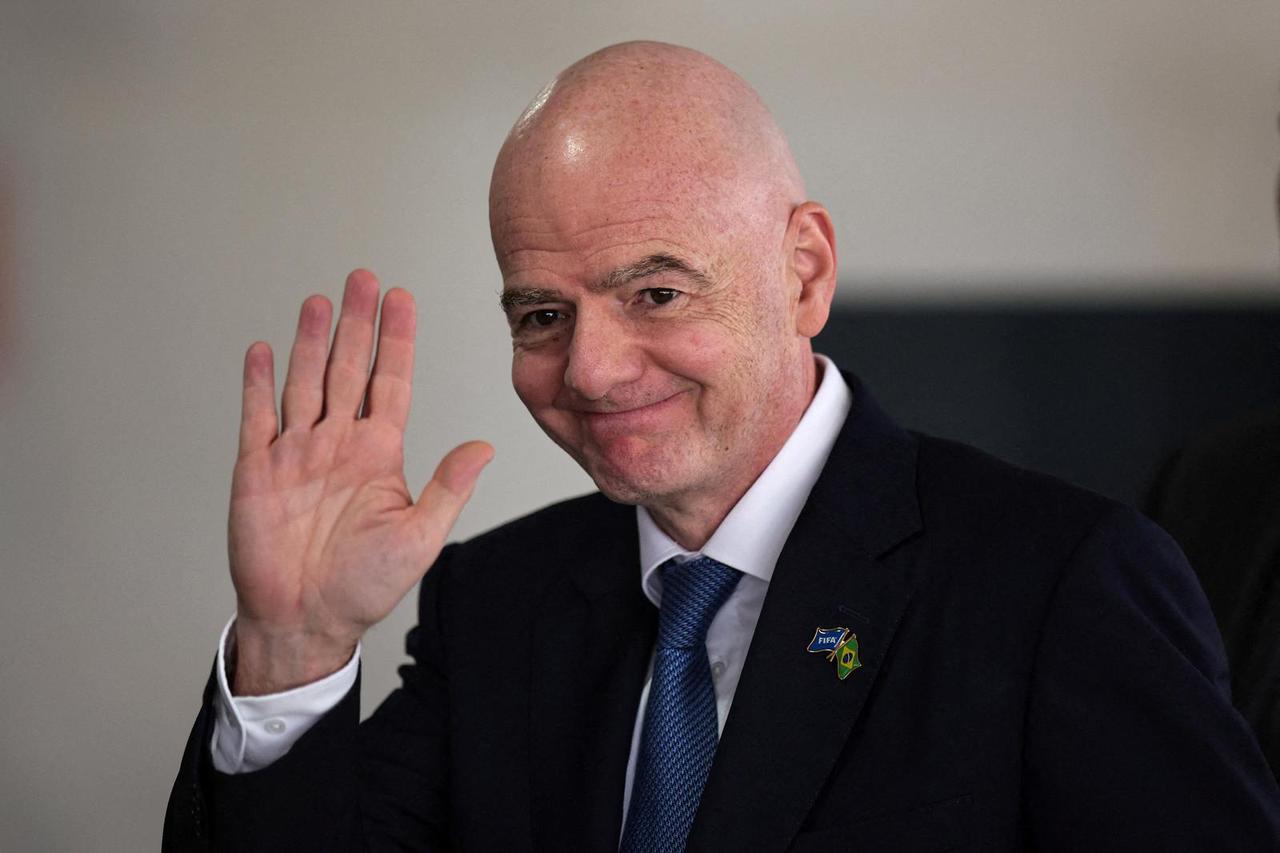 FILE PHOTO: FIFA President Gianni Infantino in Brasilia