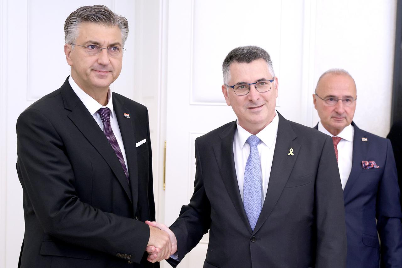 Zagreb: Plenković primio ministra vanjskih poslova Države Izrael Gideona Moshea Sa'ara
