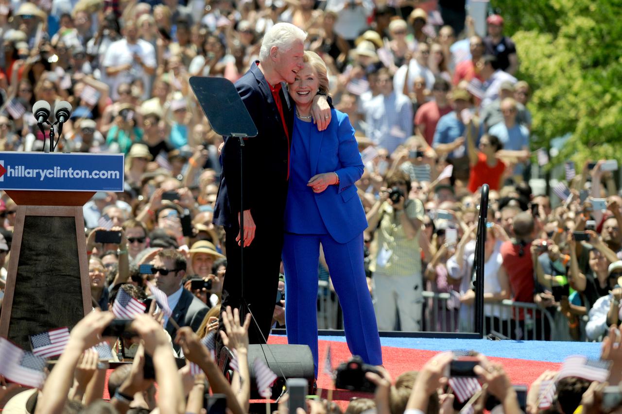 Hillary Clinton Presidential Campaign - New YorkFormer Secretary of State Hillary Clinton launches her campaign for the Democratic presidential nomination during a speech at the Franklin D. Roosevelt Four Freedoms Park on Roosevelt Island in New York on J