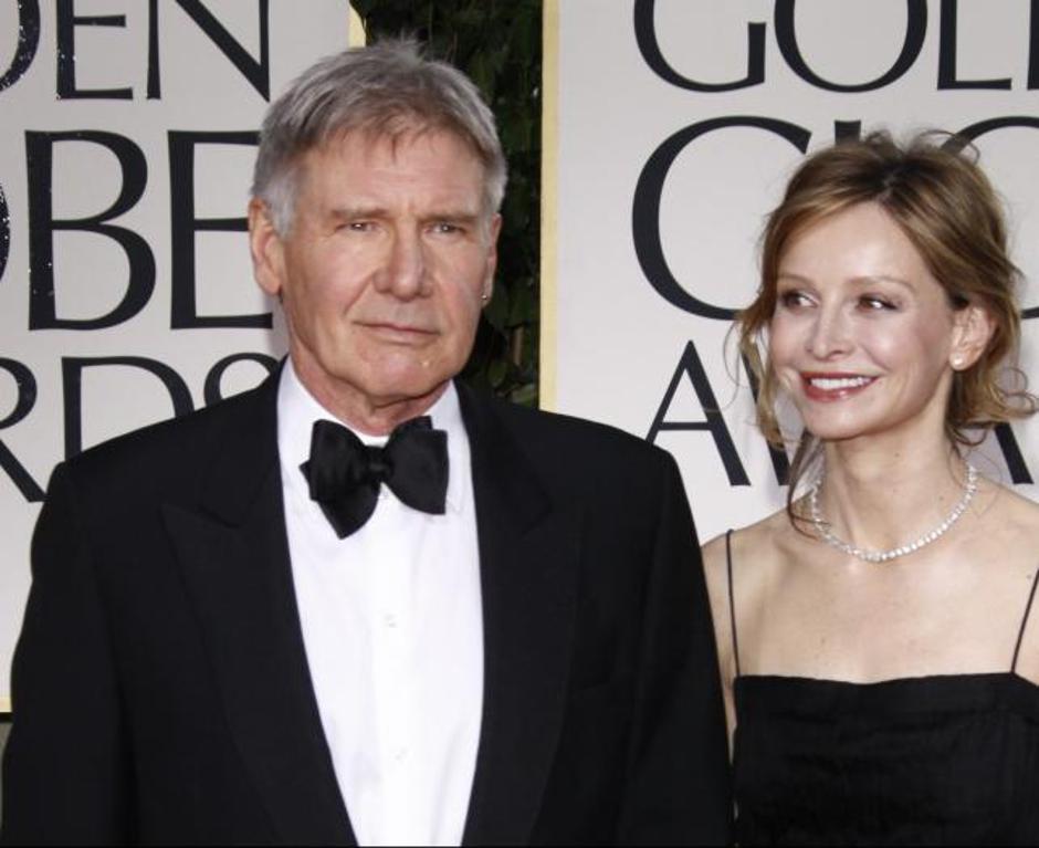 'US actors Harrison Ford and Calista Flockhart attend the 69th Annual Golden Globe Awards presented by the Hollywood Foreign Press Association in Hotel Beverly Hilton in Los Angeles, USA, on 15 Januar
