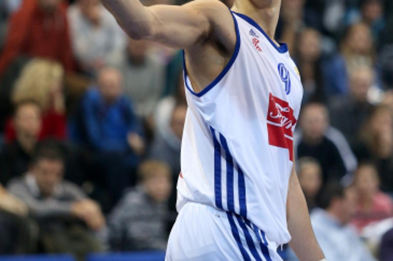 '09.12.2012., KC Drazen Petrovic, Zagreb - 12. kolo regionalne kosarkaske lige ABA - KK Cibona - KK Cedevita. Dario Saric. Photo: Sanjin Strukic/PIXSELL'