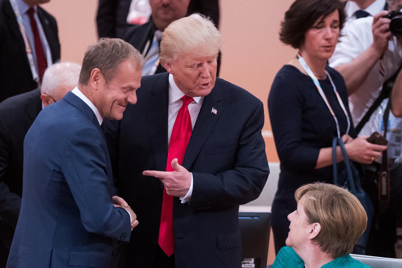 Donald Trump, Donald Tusk i Angela Merkel