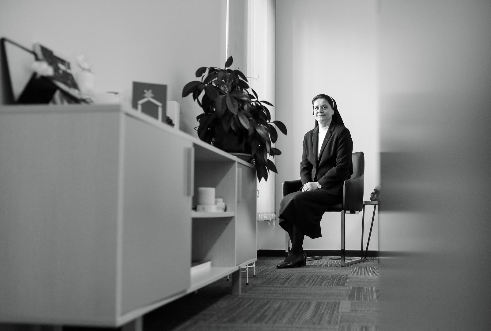 19.12.2023., Zagreb - Sestra Jelena Loncar, ravnateljica Caritasa Zagrebacke nadbiskupije Photo: Emica Elvedji/PIXSELL