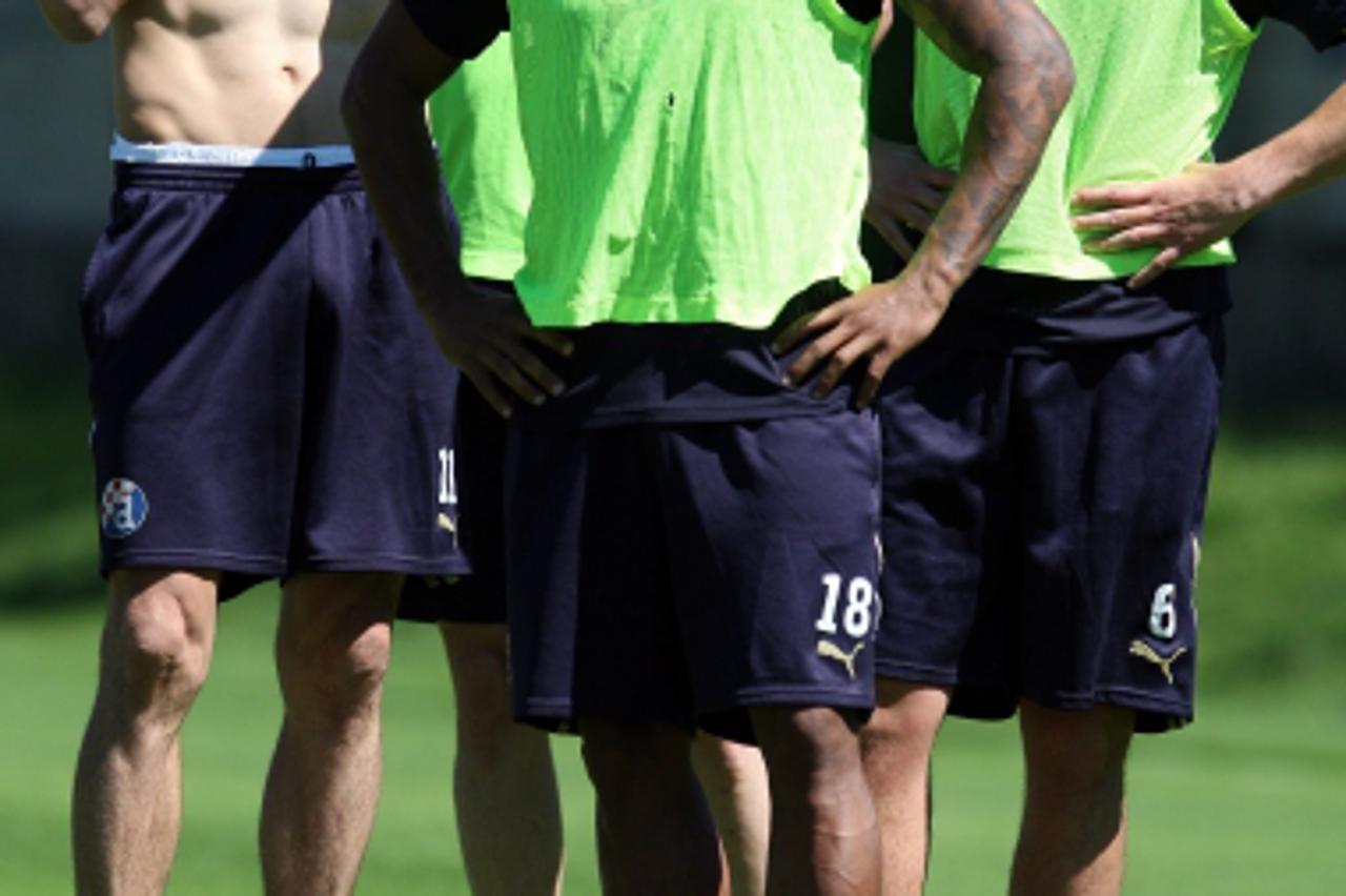 '13.06.2012., Zagreb, Maksimir - Trening igraca GNK Dinamo na pomocnom terenu Hitrec Kacijan. Sammir, Adrian Ademi, Ivan Krstanovic. Photo: Igor Kralj/PIXSELL'
