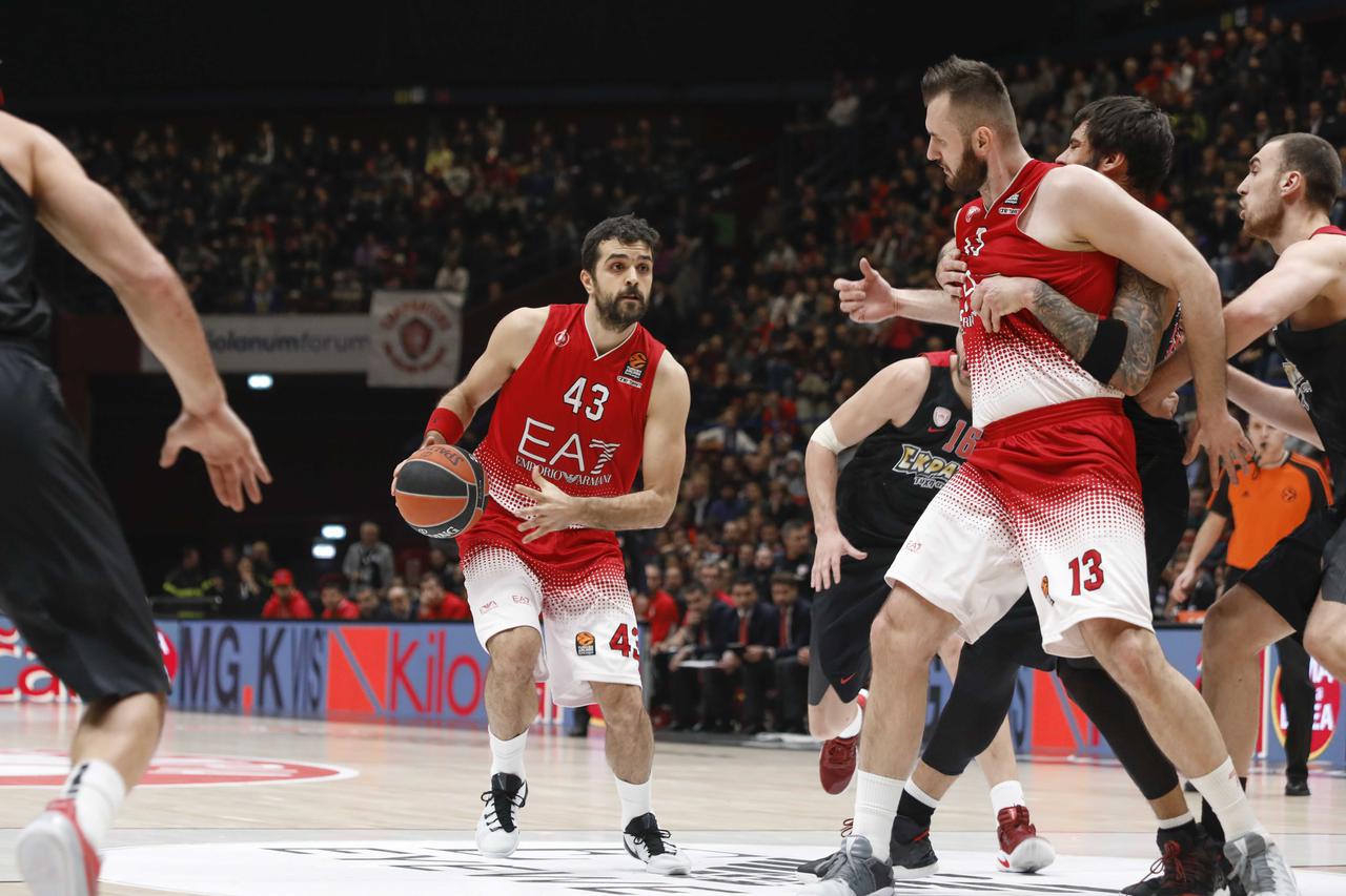 EA7 Emprio Armani Milano Vs Olympiacos Pireo Atene  EuroLeague
