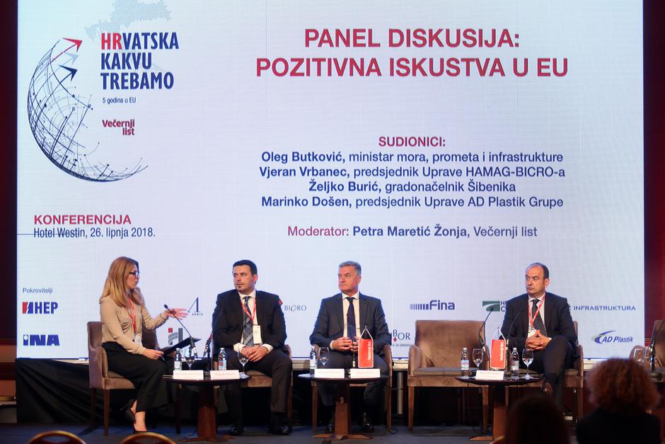 Zagreb: Konferencija Hrvatska kakvu trebamo, 5 godina u EU, panel diskusija: Pozitivna iskustva u EU