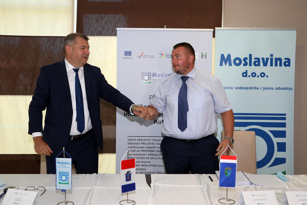 Potpisan ugovo za projekt "Poboljšanje vodno-komunalne infrastrukture aglomeracije Kutina"