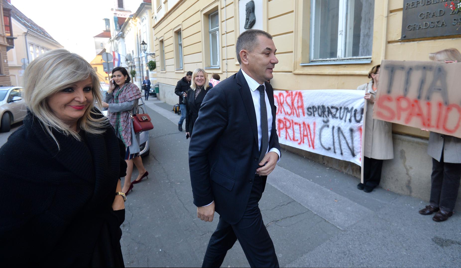 Prosvjed Uzora i Zelene akcije protiv Centra za gospodarenje otpadom. Ivica Lovrić.