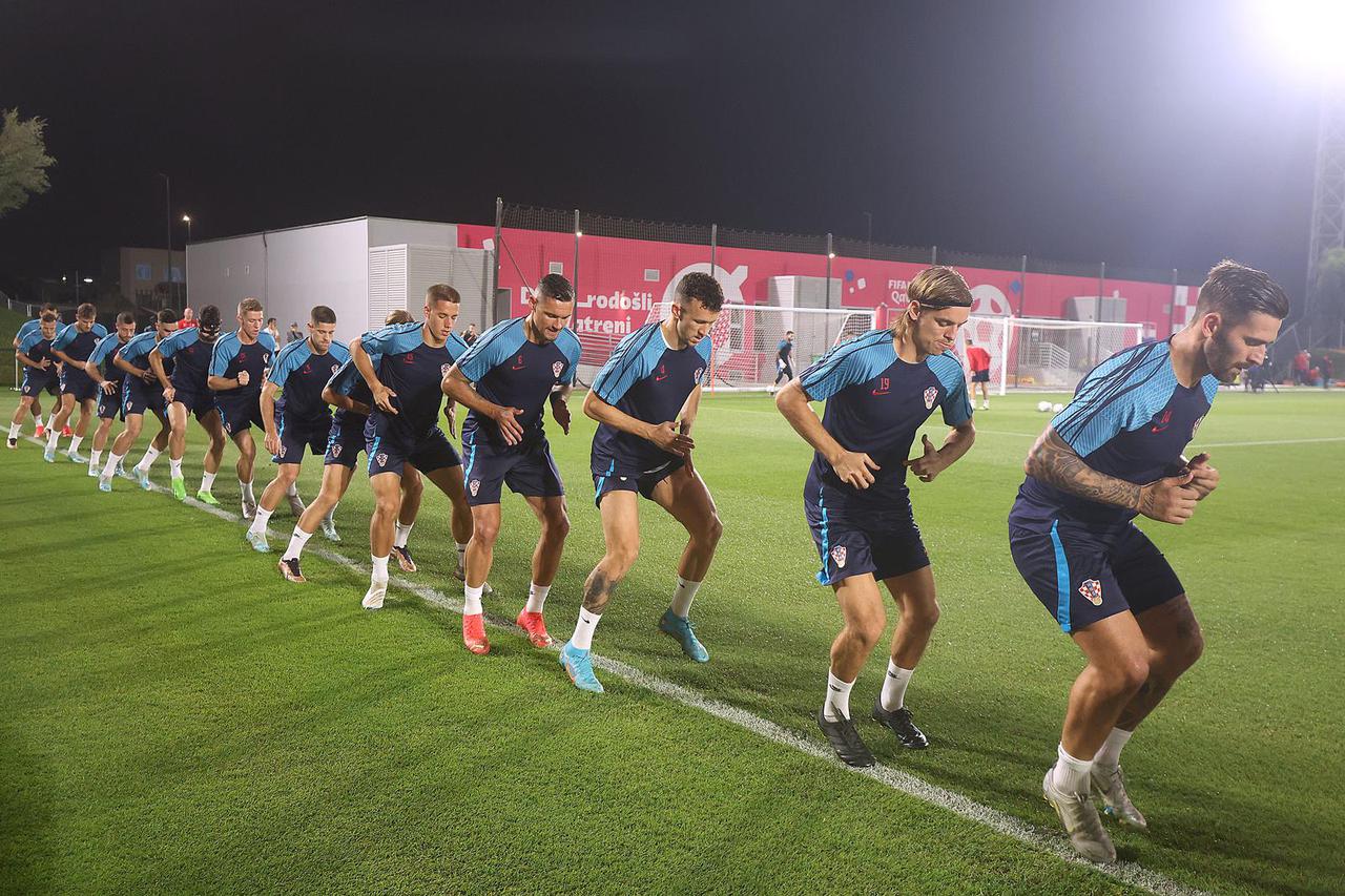 KATAR 2022 - Trening hrvatske nogometne reprezentacije uoči utakmice s Belgijom