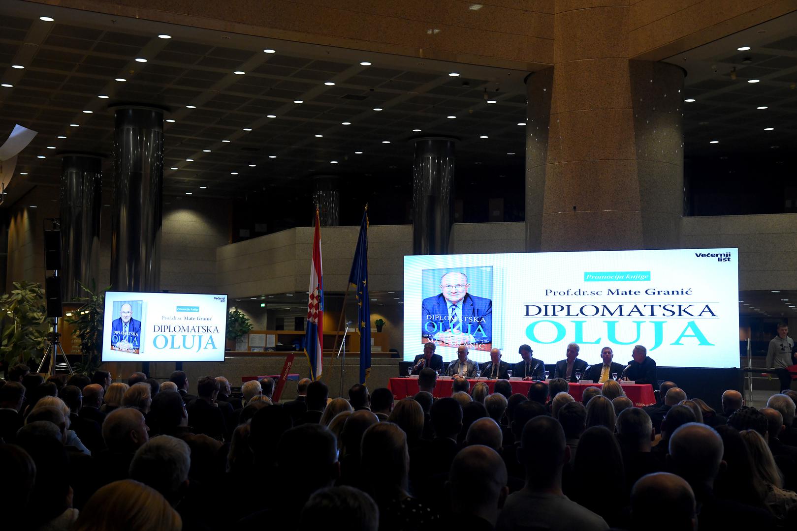 16.01.2023., Zagreb - U Nacionalnoj i sveucilisnoj knjiznici odrzana je promocija 2. dopunjenog izdanja knjige "Diplomatska oluja" Mate Granica. Photo: Josip Regovic/PIXSELL