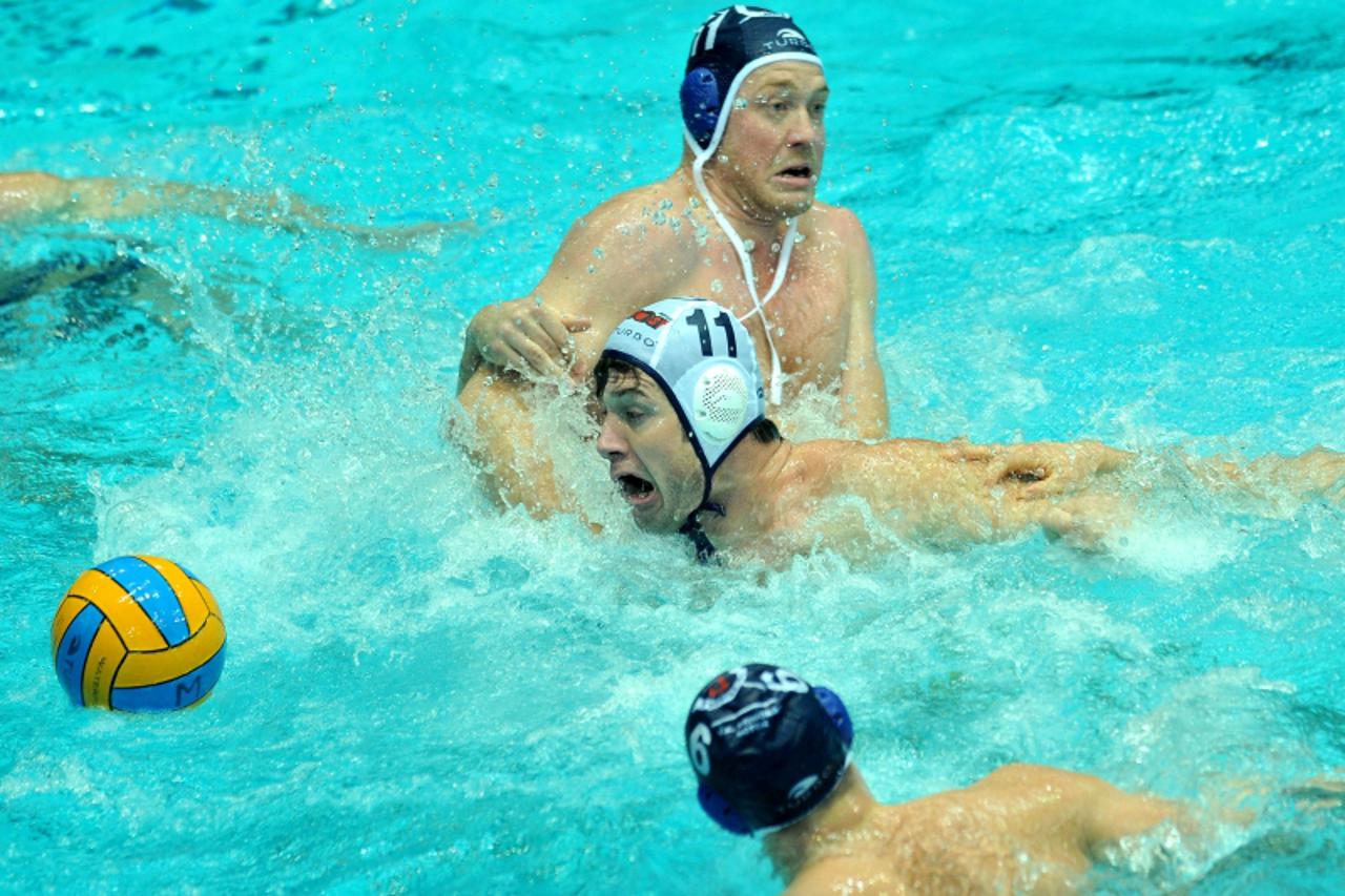 '23.01.2010., Zagreb - Vaterpolo utakmica, Jadranska liga, 12. kolo, Mladost - Primorac. Igor Hinic, Adam Steinmetz  Photo: marko Lukunic/PIXSELL'