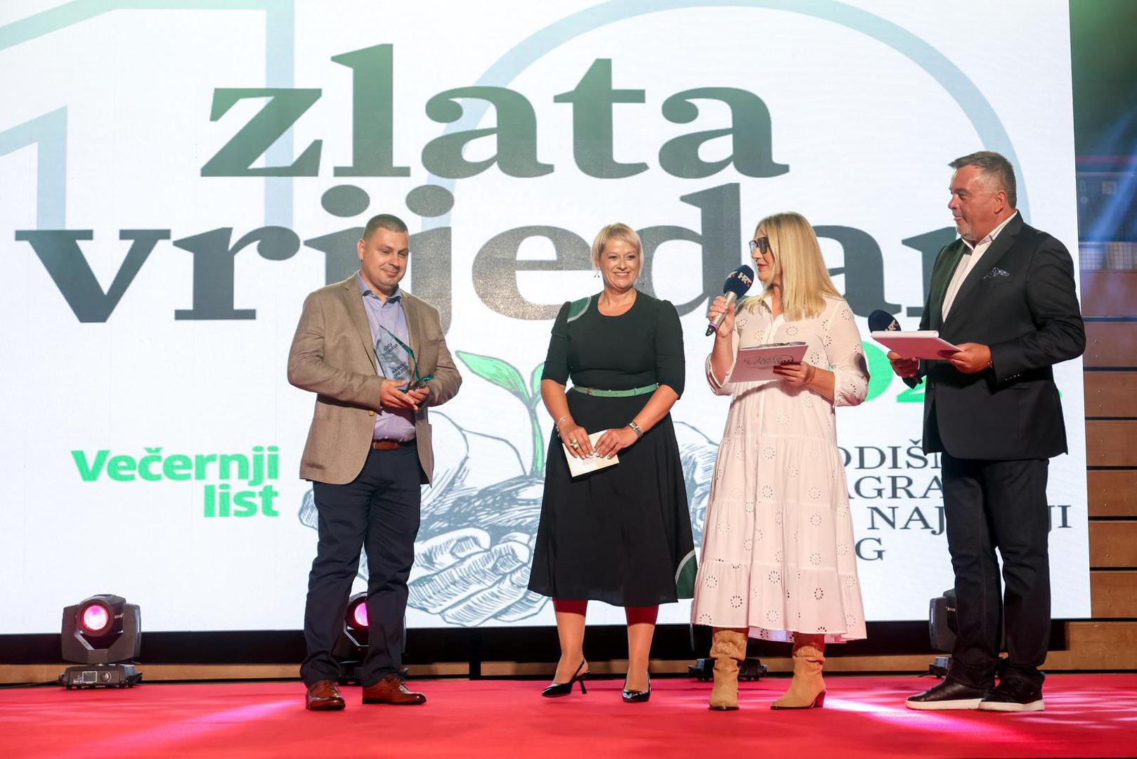 15.09.2023., Zagreb - Svecano proglasenje pobjednika izbora za najbolji OPG u Hrvatskoj „Zlata vrijedan“ u Bocarskom domu. Photo: Boris Scitar/PIXSELL
