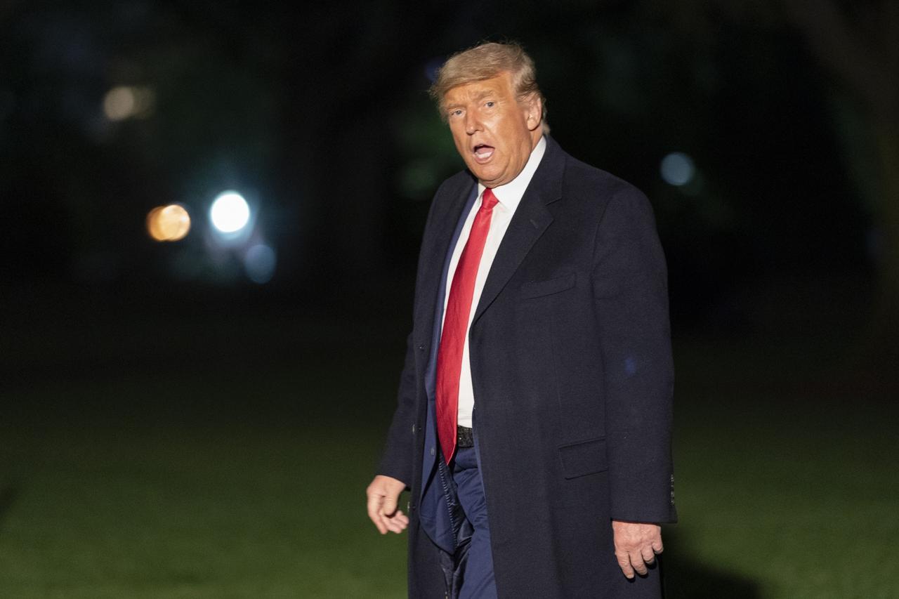 United States President Donald J. Trump returns to the White House