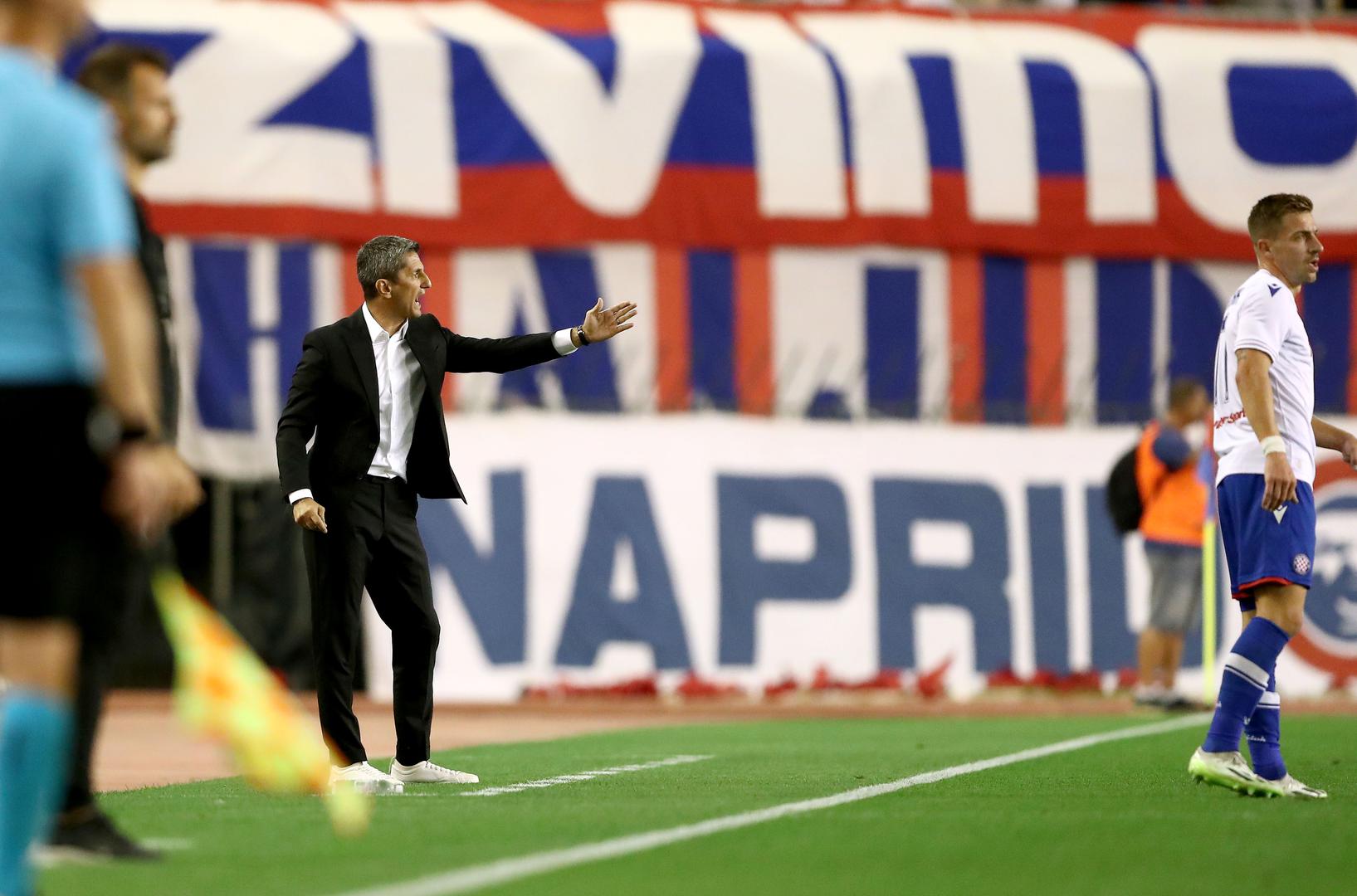 10.08.2023., stadion Poljud, Split - Prva utakmica 3. pretkola UEFA Konferencijske lige, HNK Hajduk - PAOK. trener PAOK-a Razvan Lucescu Photo: Matija Habljak/PIXSELL
