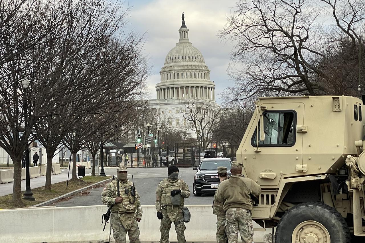 Military Personnel are stationed throughout D.C.