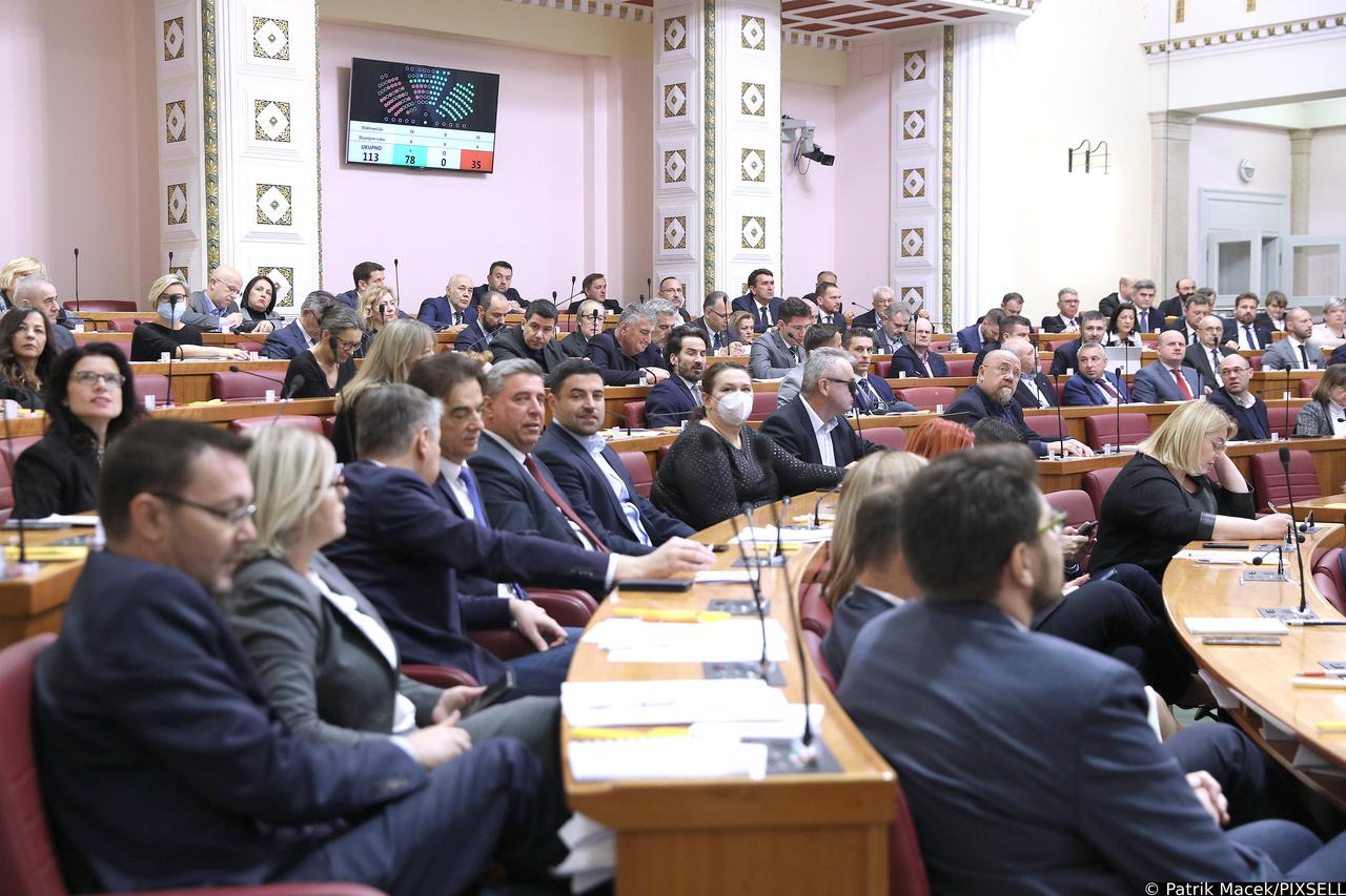 Zagreb: Sabor glasuje o proračunu za 2023. godinu