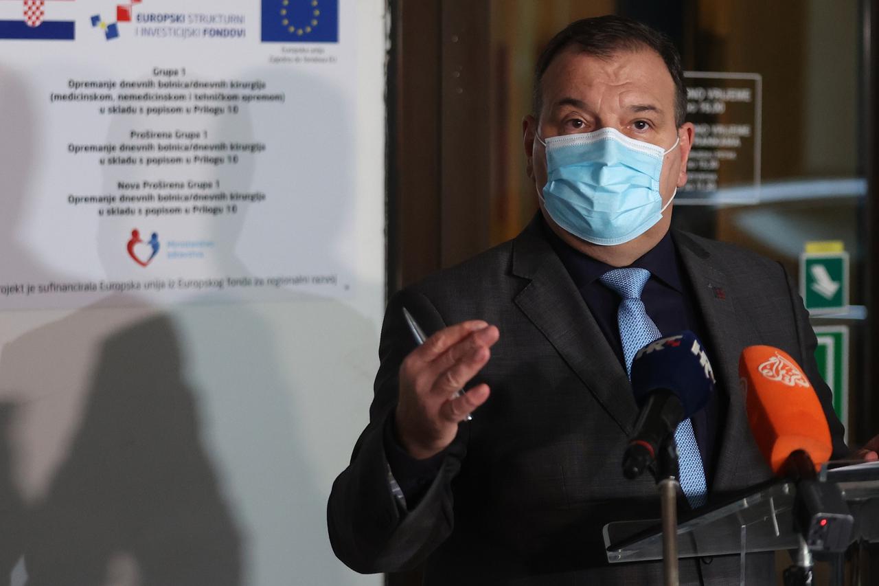 Zagreb: Ministar zdravstva Vili Beroš održao konferenciju za medije