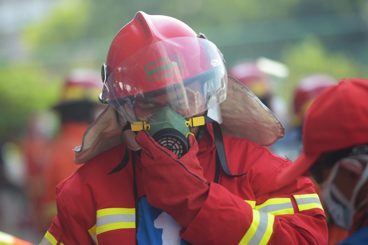 INDONESIA-JAKARTA-FIREFIGHTER-SAFETY CHALLENGE-COMPETITION