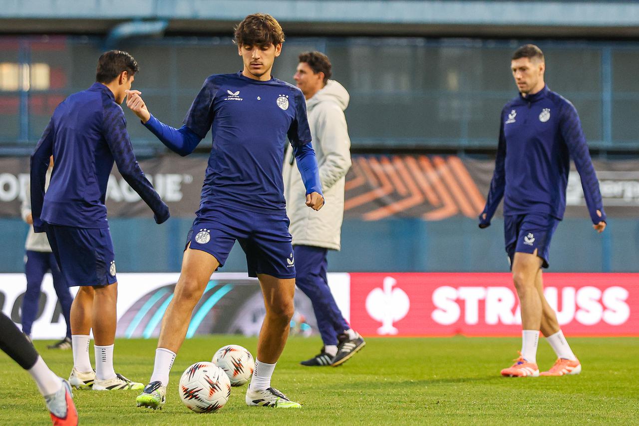 Zagreb: Trening Dinama dan uoči utakmice protiv Celte