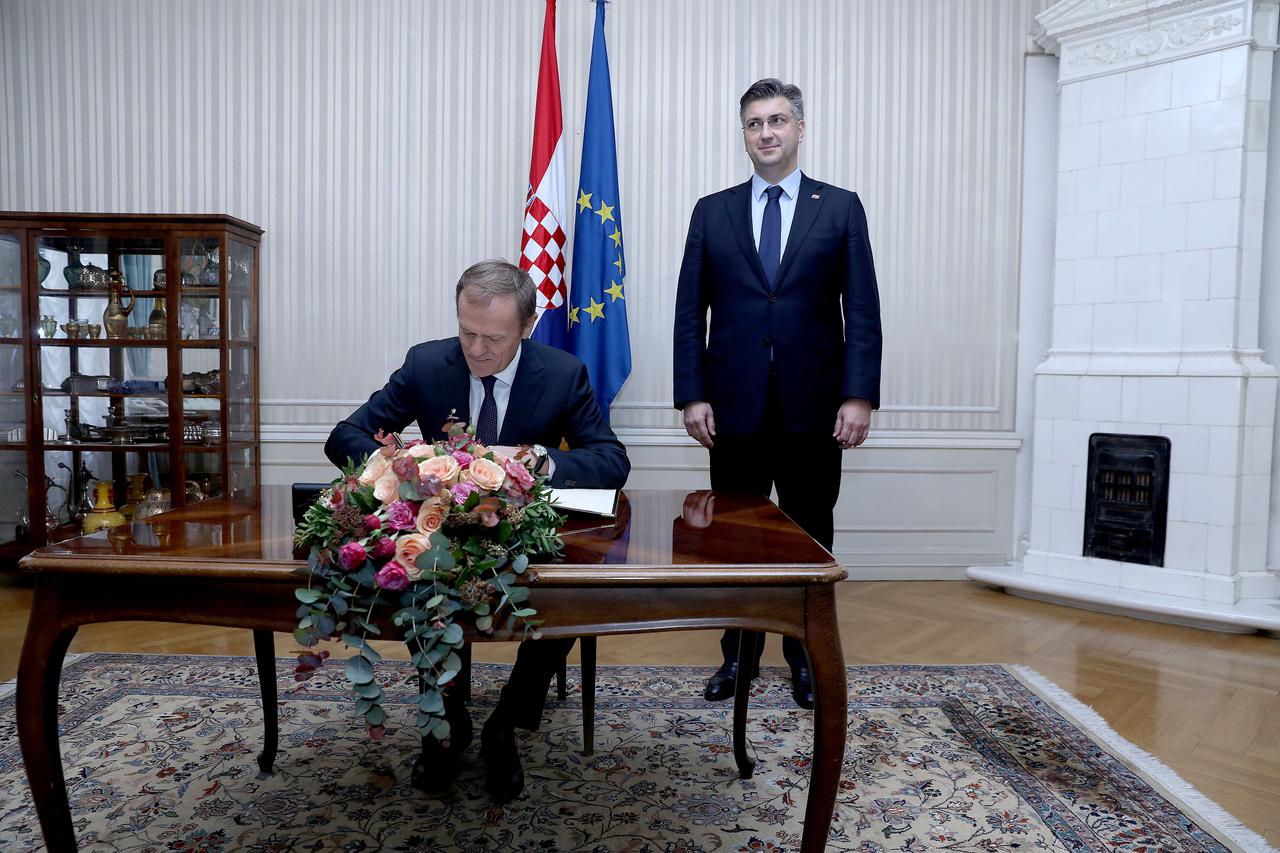 Donald Tusk i Andrej Plenković