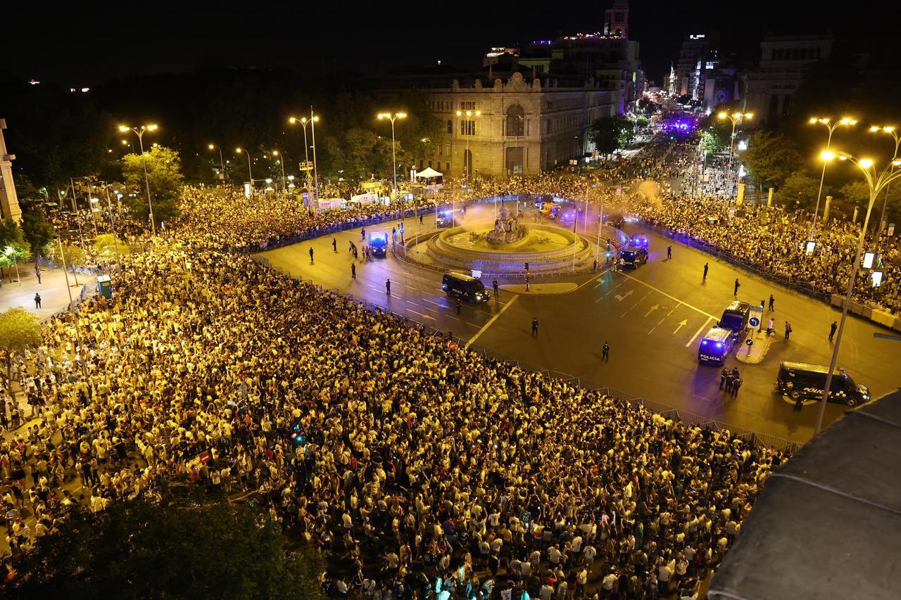 Fans gather in Madrid for the Champions League Final - Liverpool v Real Madrid
