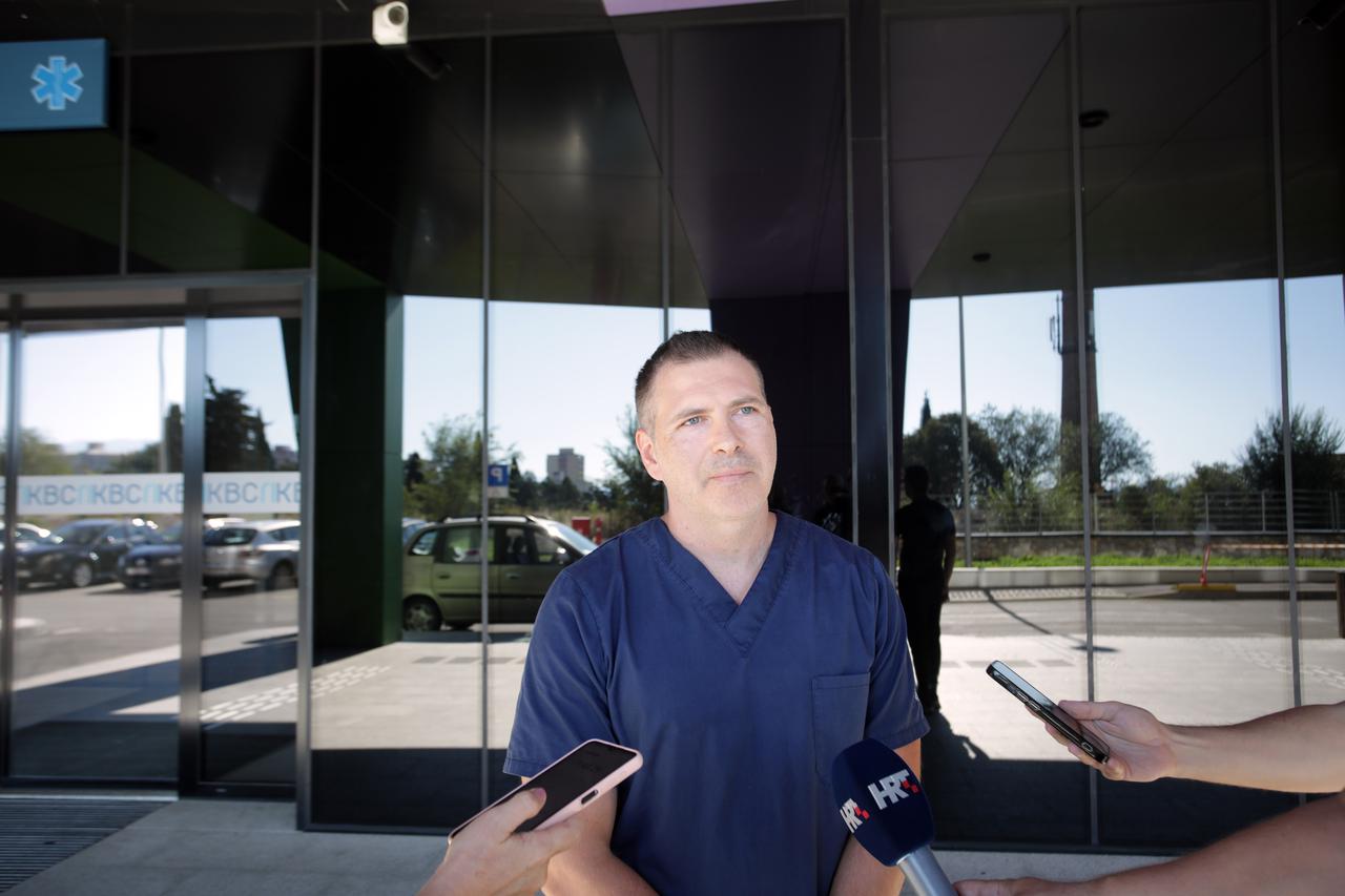 Rijeka: Dr Vedran Jurjević daje izjavu o stanju ozljeđenog djeteta na jučerašnjoj utakmici 