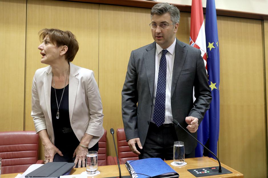 Martina Dalić i Andrej Plenković