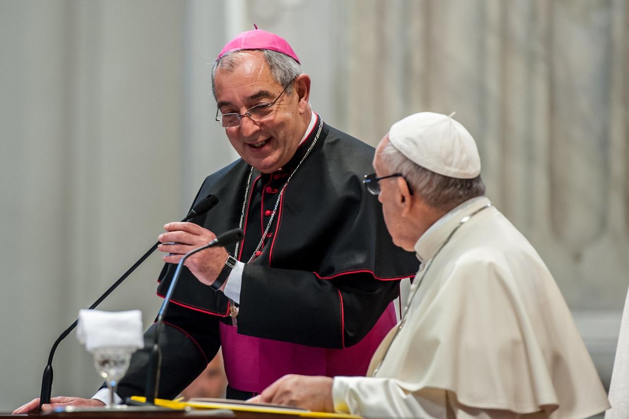 May 14, 2018 : Pope Francis attends a meeting with the diocese of Rome at the Archbasilica of St. John Lateran in Rome, Italy.