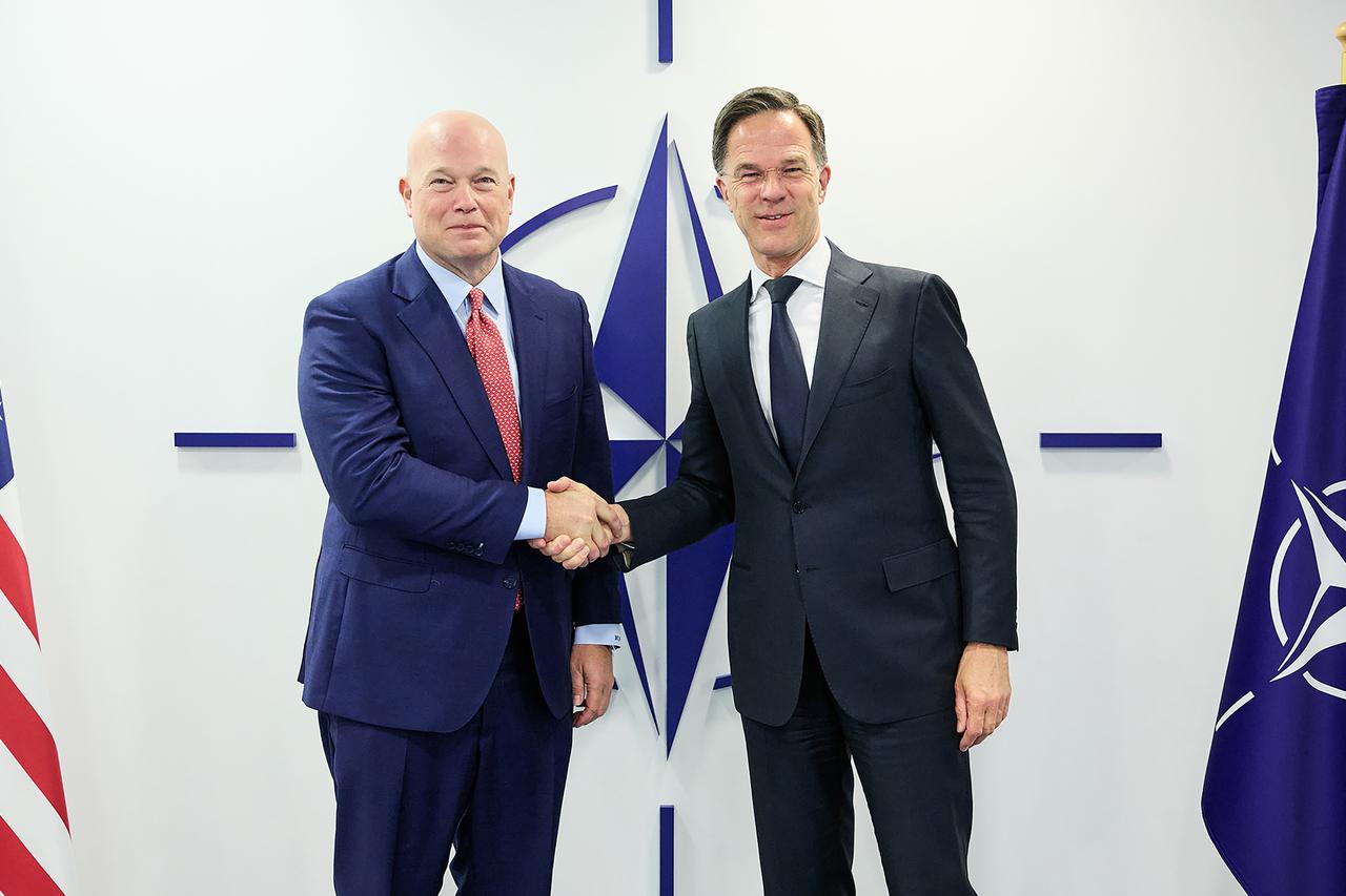 Meeting of NATO Foreign Ministers in Brussels.