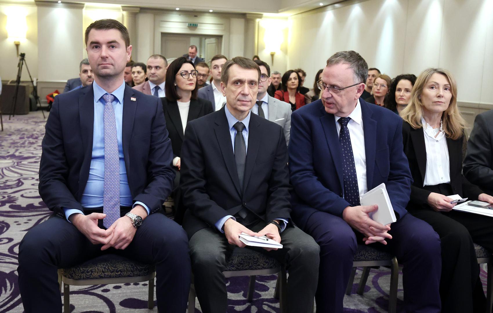 06.12.2023., Zagreb - Konferencija "Zelena energija - Put prema hrvatskoj energetskoj neovisnosti" u hotelu Sheraton. ministar gospodarstva i odrzivog razvoja Davor Filipovic Photo: Sanjin Strukic/PIXSELL