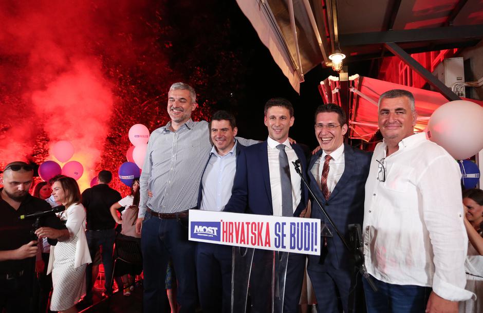 Zagreb: Doček izbornih rezultata u stožeru Mosta