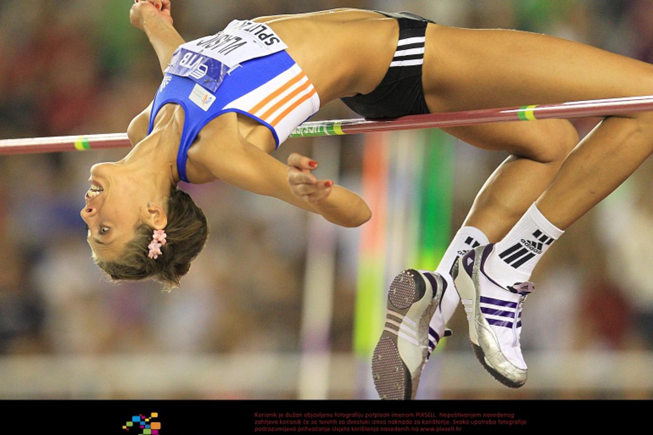 '05.09.2010.,Split - Na stadionu Poljud poceo je dvodnevni atletski Kup kontinenata na kojem sudjeluje oko 400 najboljih atleticara iz cijelog svijeta.Pobjednica discipline skok u vis Blanka Vlasic. P