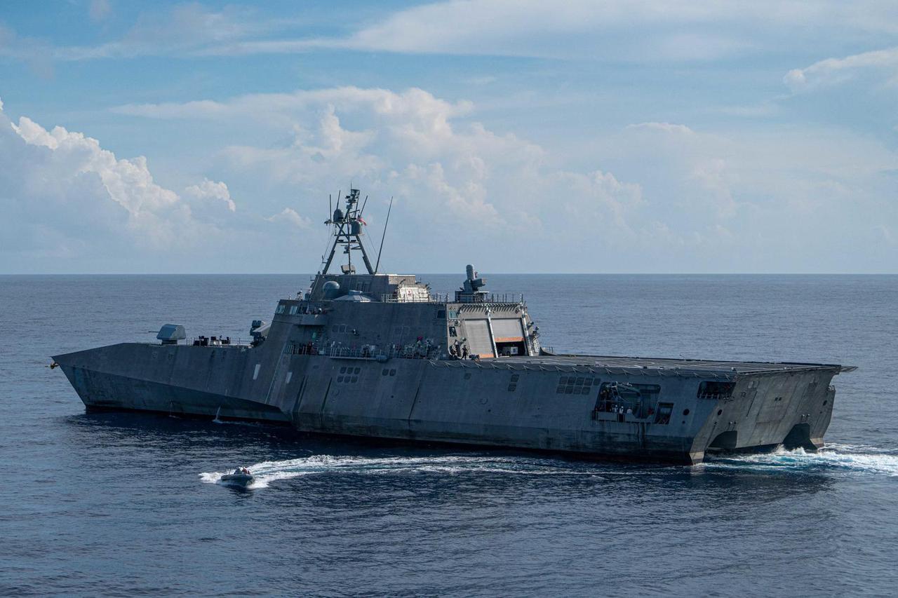 US Strike Group And Japanese Warship In Joint Drills