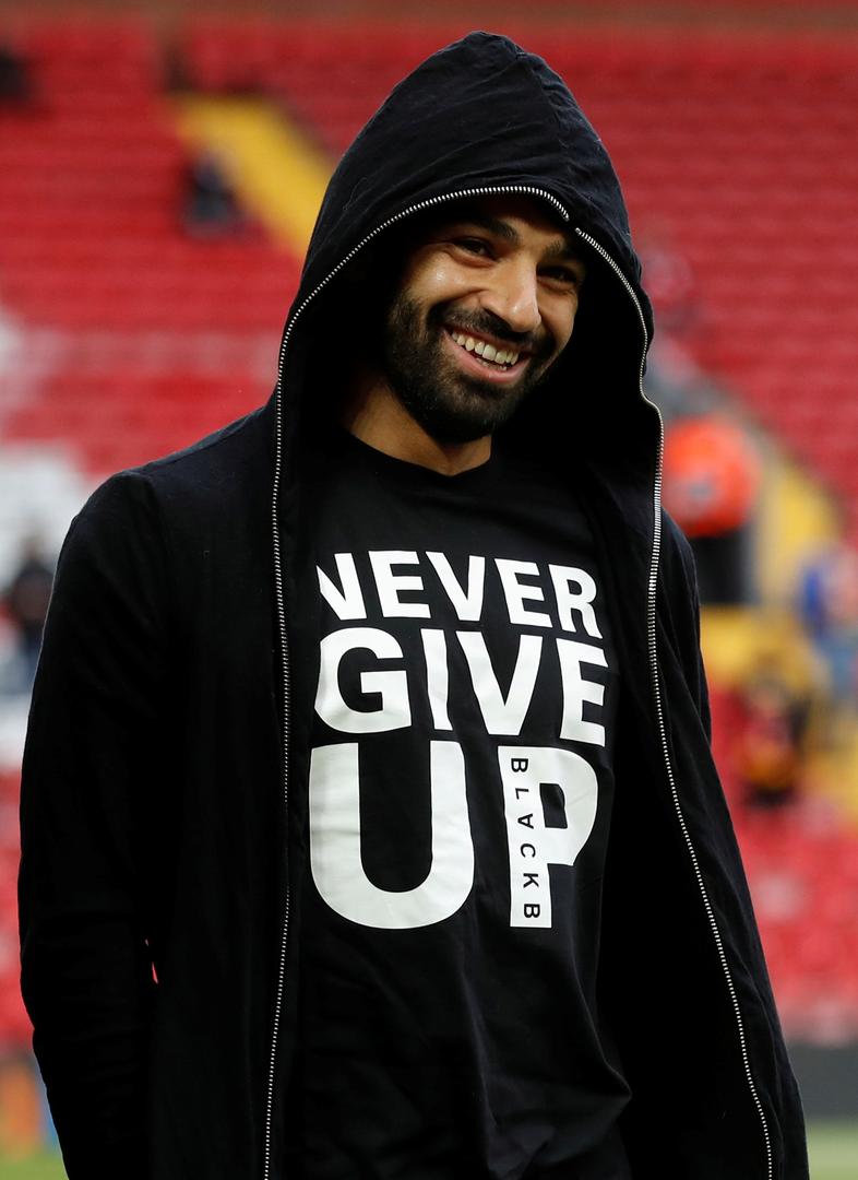 Salah je na Anfield stigao u majici s natpisom: 'Nikad ne odustaj'