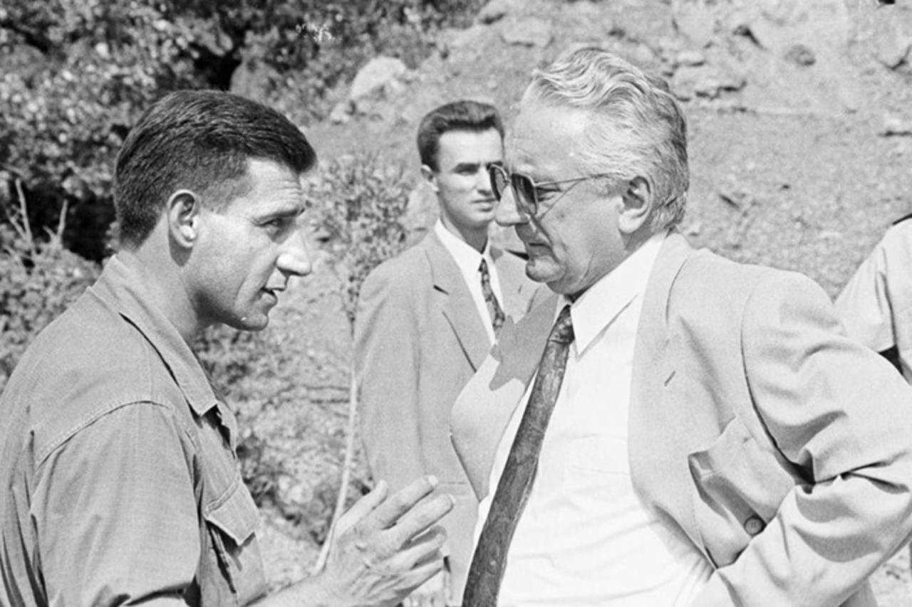 Predsjednik Republike Franjo Tuđman (na fotografiji s generalom Antom Gotovinom)