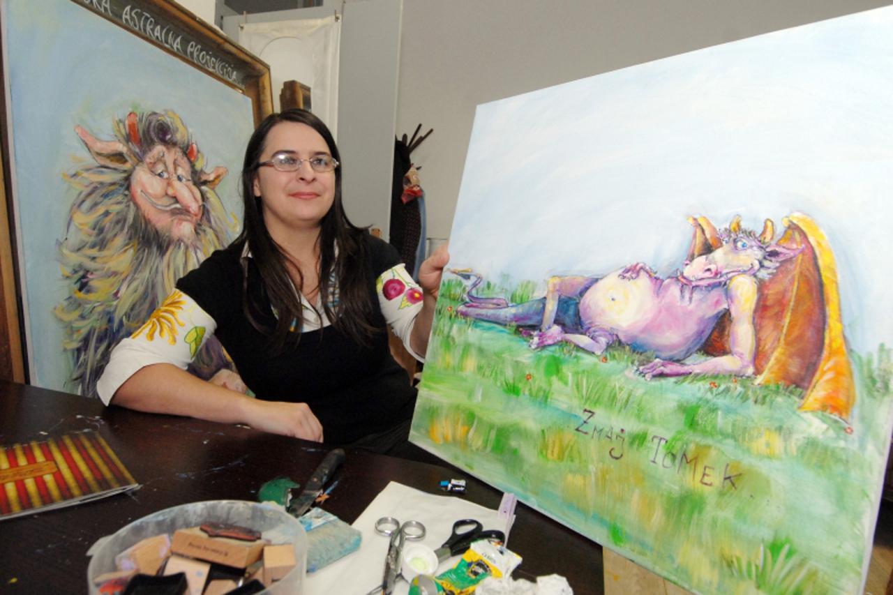 '18.11.2010. Vojna pekara, Varazdin, Suzane Bernat autorica prve varazdinske slikovnice Suzika prica iz notarove tekice Bilo jednom u Varazdinu Photo: Marko Jurinec/PIXSELL'