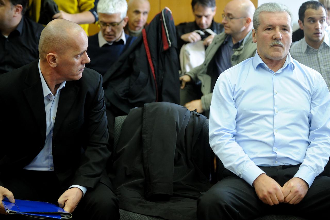 20.01.2014., Zupanijski sud, Zagreb - Nastavak sudjenja bivsim specijalcima ATJ Lucko Frani Drlji i Bozi Krajini za zlocin u Gruborima.  Photo: Daniel Kasap/PIXSELL