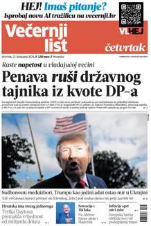 Večernji list naslovnica